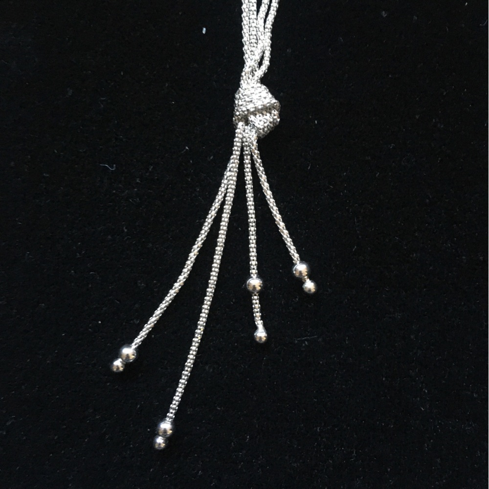 Sterling Silver Knotted Necklace
